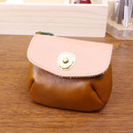 Load image into Gallery viewer, Two Tone Genuine Leather Coin Earphones Pouch N6B139