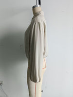 Load image into Gallery viewer, Puff Hem Zip Up Baseball Jacket Women N6A150