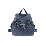 Load image into Gallery viewer, Unisex Denim Drawstring Flap Backpack N6J195