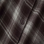 Load image into Gallery viewer, Loose Fit Checkered Shirt Women Gray Belted Long Sleeve N5A773