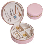 Load image into Gallery viewer, Portable Round Jewelry Box Travel 2 Layer Storage S5P839