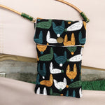Load image into Gallery viewer, Embroidered Two Way Crossbody Phone Pouch N6B106
