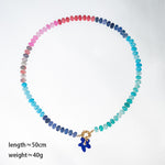 Load image into Gallery viewer, Bohemian Colorful Beaded Pendant Necklace N6E119