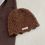 Load image into Gallery viewer, 100% Wool Crochet Lace Hollow Knit Beanie Women N6H219