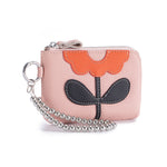 Load image into Gallery viewer, Women's Top-Grain Leather Floral Coin Purse N6J233