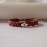 Load image into Gallery viewer, Ethnic Evil Eye Braided Cuff Adjustable S5P212