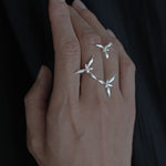 Load image into Gallery viewer, Adjustable Orchid Flower Ring Women Elegant N6A158