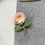 Load image into Gallery viewer, Womens Hand Crocheted Sunflower Brooch N6K310