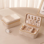 Load image into Gallery viewer, Double Layer Velvet Jewelry Box Large Capacity S5P827