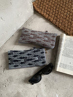 Load image into Gallery viewer, Embroidered Cotton Linen Glasses Case Pouch N6B127