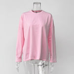 Load image into Gallery viewer, Oversized Round Neck Long Sleeve T-shirt Women N6C198