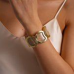 Load image into Gallery viewer, Vintage Acrylic Ombré Geometric Segment Bangle Women N6H082