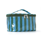 Load image into Gallery viewer, Women's Waterproof Color Block Striped PVC Cosmetic Bag N6J242