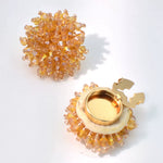 Load image into Gallery viewer, Crystal Turtle Shirt Cuff Cover No-Sew Button N6G120