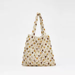 Load image into Gallery viewer, Waxed Cotton Rope Woven Tote Khaki S5P282