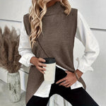 Load image into Gallery viewer, Slit Vest Lightweight Brown N5Z881