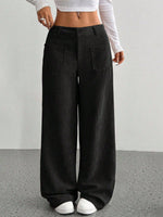 Load image into Gallery viewer, Corduroy Pants Women High Waist Wide Leg Drape N5A820