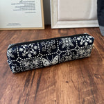 Load image into Gallery viewer, Embroidered Floral Canvas Pencil Case Makeup Bag N6F149