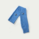 Load image into Gallery viewer, Womens Double Layer Rose Embroidered Knit Scarf N6K229