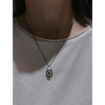 Load image into Gallery viewer, Vintage Cat Eye Necklace Vertical Pupil Pendant Chain S5P893