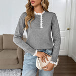 Load image into Gallery viewer, Elegant Retro Lace Trim Cardigan Women N5A810