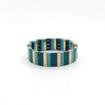Load image into Gallery viewer, Vitreous Tile Bangle Zinc Alloy Saturation Gradient S5P264
