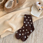 Load image into Gallery viewer, Polka Dot Thermal Crew Socks Wool Blend Winter Warm M5A308