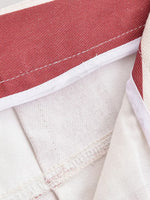 Load image into Gallery viewer, High Waist Slimming Stripe Tapered Jeans Red White N6H131