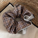 Load image into Gallery viewer, Womens Plaid Fabric Scrunchie N6K031