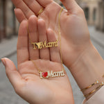 Load image into Gallery viewer, MaMa Layered Gold Plated Pendant Necklace Women N6D501