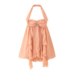 Load image into Gallery viewer, Sleeveless Chiffon Halter Vacation Dress Women N6A035