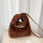 Load image into Gallery viewer, Faux Mink Fur Bucket Bag Women Sleeveless Vest Style S5P747