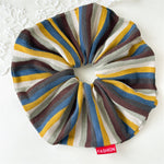 Load image into Gallery viewer, Brown Stripe Knit Scrunchy Women S5P823