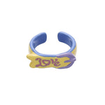 Load image into Gallery viewer, namel Dome Ring Women Light Stackable Adjustable S5P881