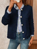 Load image into Gallery viewer, Solid Knit Cardigan Women Office Casual N6A206