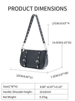 Load image into Gallery viewer, Boston Hobo Bag with Rivet and Chain Women N6C035
