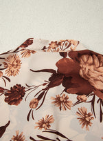 Load image into Gallery viewer, Shirt Collar Long Sleeve Floral Print Shirt Women N6B105