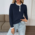 Load image into Gallery viewer, Elegant Retro Lace Trim Cardigan Women N5A810