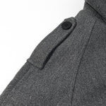 Load image into Gallery viewer, Grey Stand Collar Wool-like Jacket Women N5A782