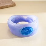 Load image into Gallery viewer, Boho Resin Ombré Stacking Bangle Set 3 Rings N6H085