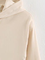 Load image into Gallery viewer, Drawstring Hooded Zip Jacket & Jogger Pants Set Women N6H128