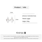 Load image into Gallery viewer, Womens Brushed Heart Copper Hoop Earrings N6K163