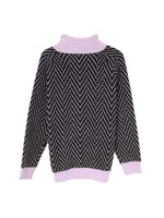 Load image into Gallery viewer, High Neck Long Sleeve Colorblock Knit Sweater Women N6H274