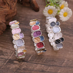 Load image into Gallery viewer, Enamel Geometric Square Alloy Stretch Bracelet N6F285