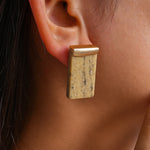 Load image into Gallery viewer, Leather Cord Resin Square Pendant Chunky Necklace N6H137