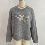 Load image into Gallery viewer, Daisy Floral Round Neck Loose Pullover Sweater N6H282