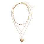 Load image into Gallery viewer, Vintage Faux Pearl Heart Layered Sweater Chain Women N6H149
