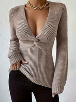 Load image into Gallery viewer, Slim Fit Knit Top Women Multiple Colors N5A588