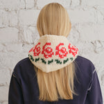 Load image into Gallery viewer, Wool Blend Rose Balaclava Winter Sports Hooded Neck S5P666