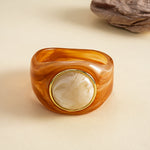 Load image into Gallery viewer, Womens Marbled Geometric Acrylic Bracelet N6K138